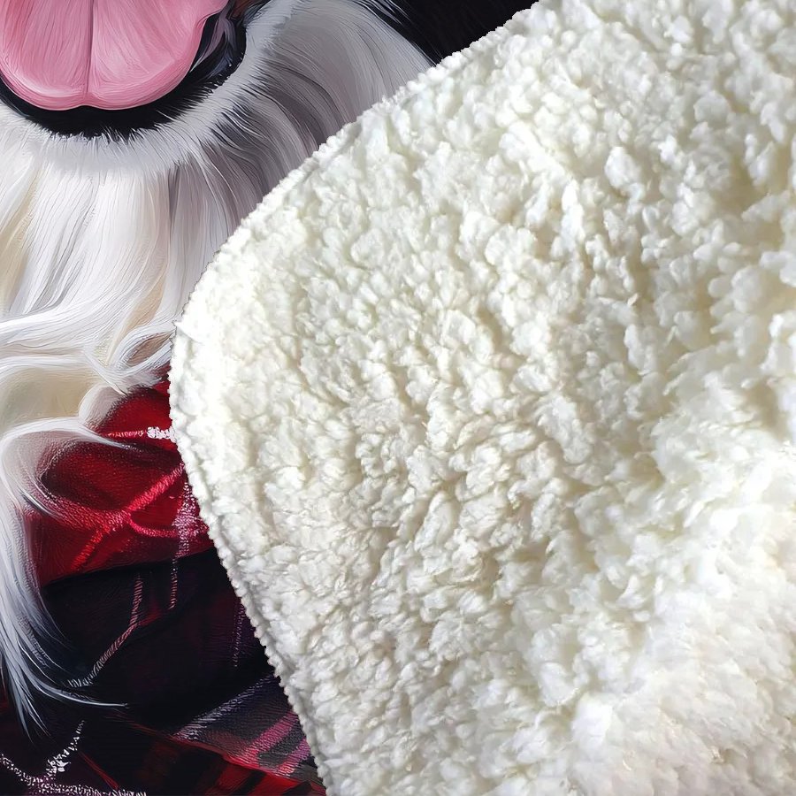 Christmas Border Collie Sherpa Blanket