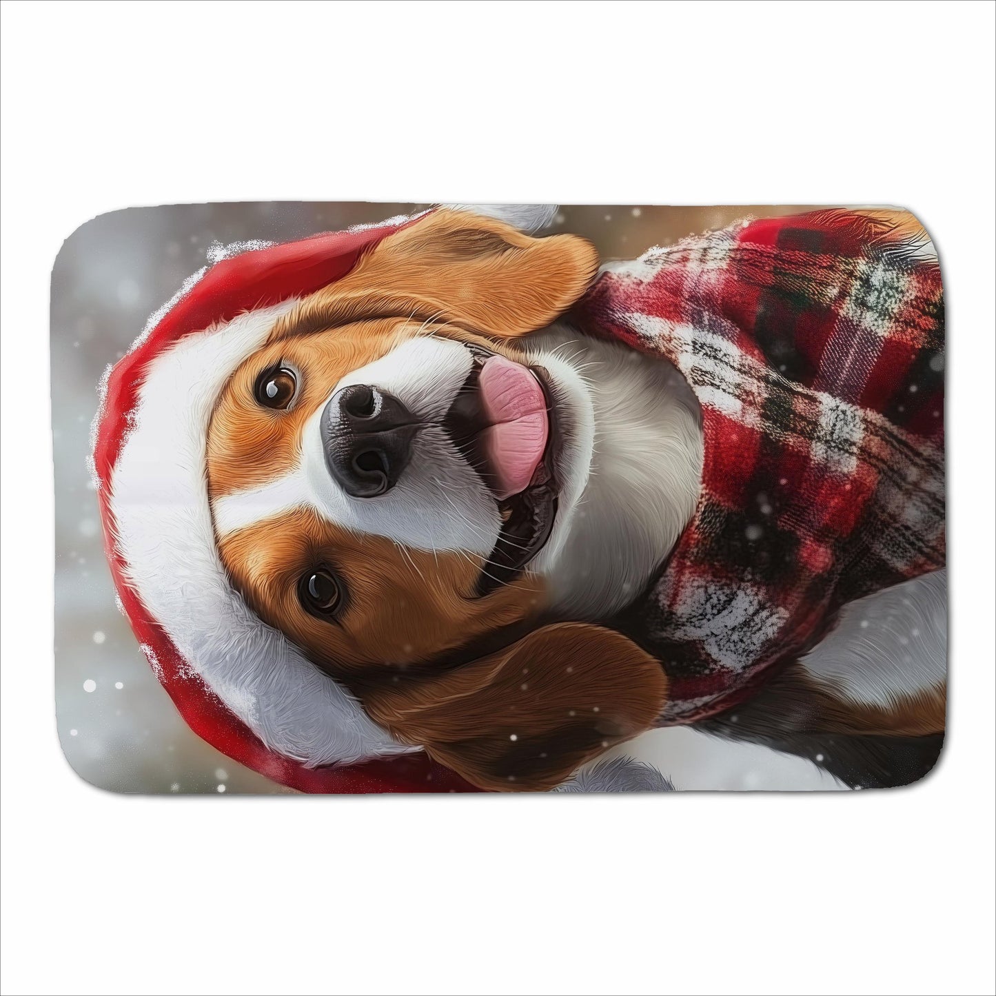 Christmas Beagle Sherpa Blanket