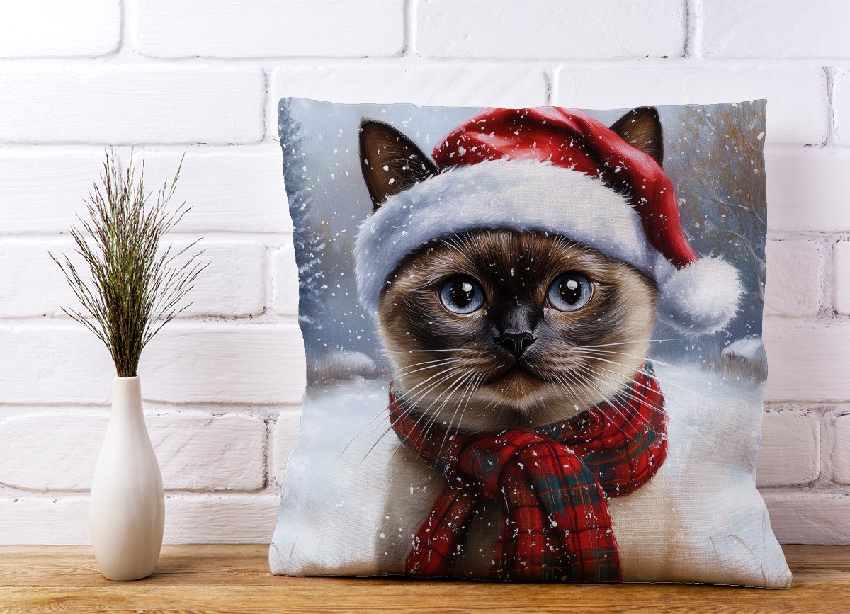 Christmas Burmese Cushion