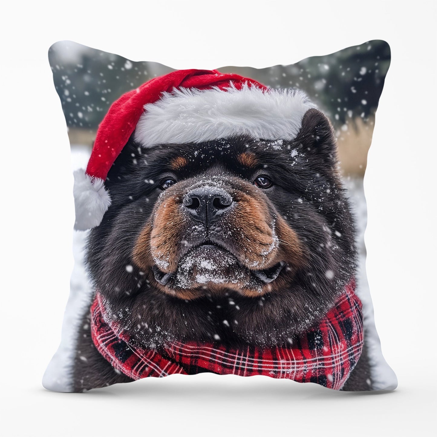 Christmas Chow Cushion