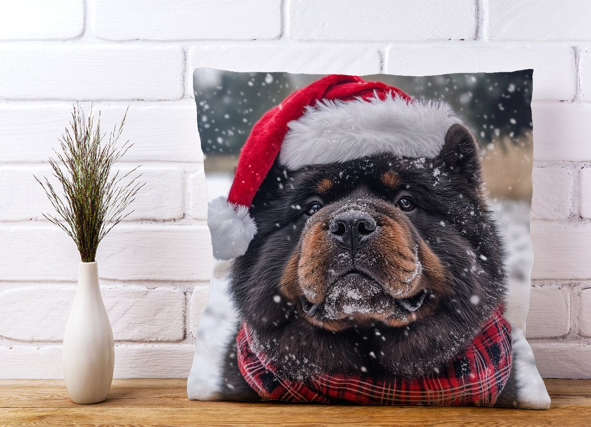 Christmas Chow Cushion