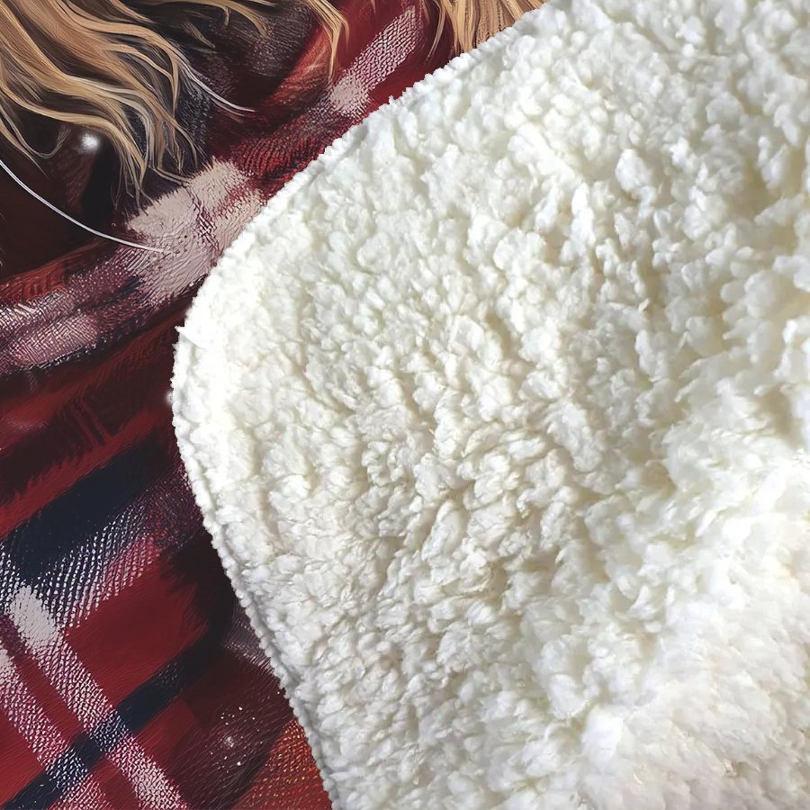 Christmas Maine Coon Sherpa Blanket