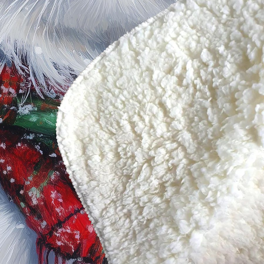 Christmas Persian Sherpa Blanket