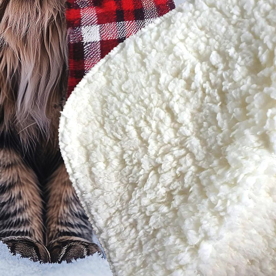 Christmas Siberian Sherpa Blanket