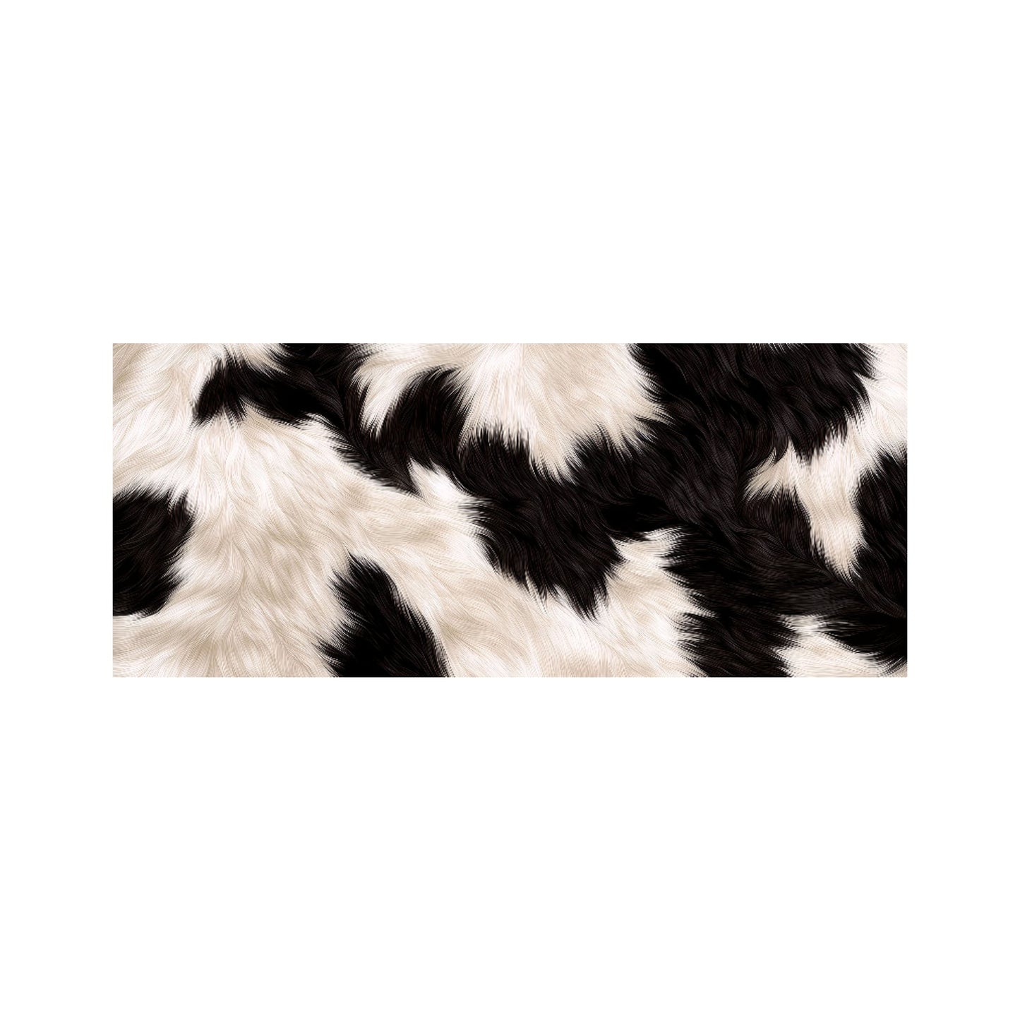 Black And White Cow High Print Glass Bathroom Splashback