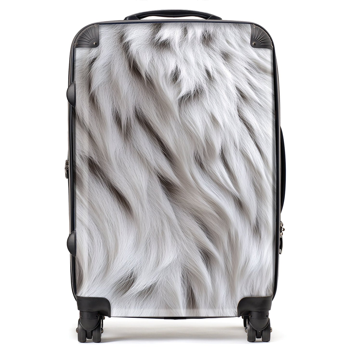 White Tiger Fur Design Suitcase