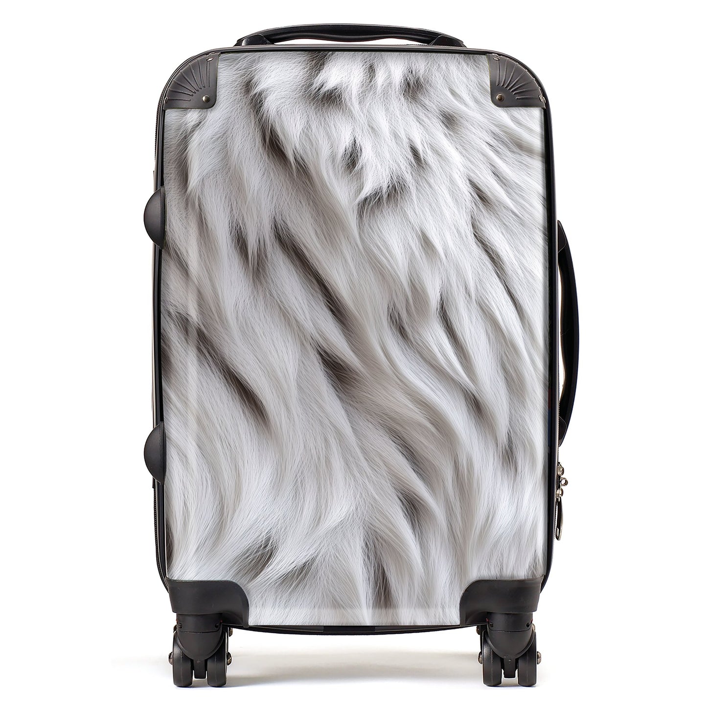 White Tiger Fur Design Suitcase
