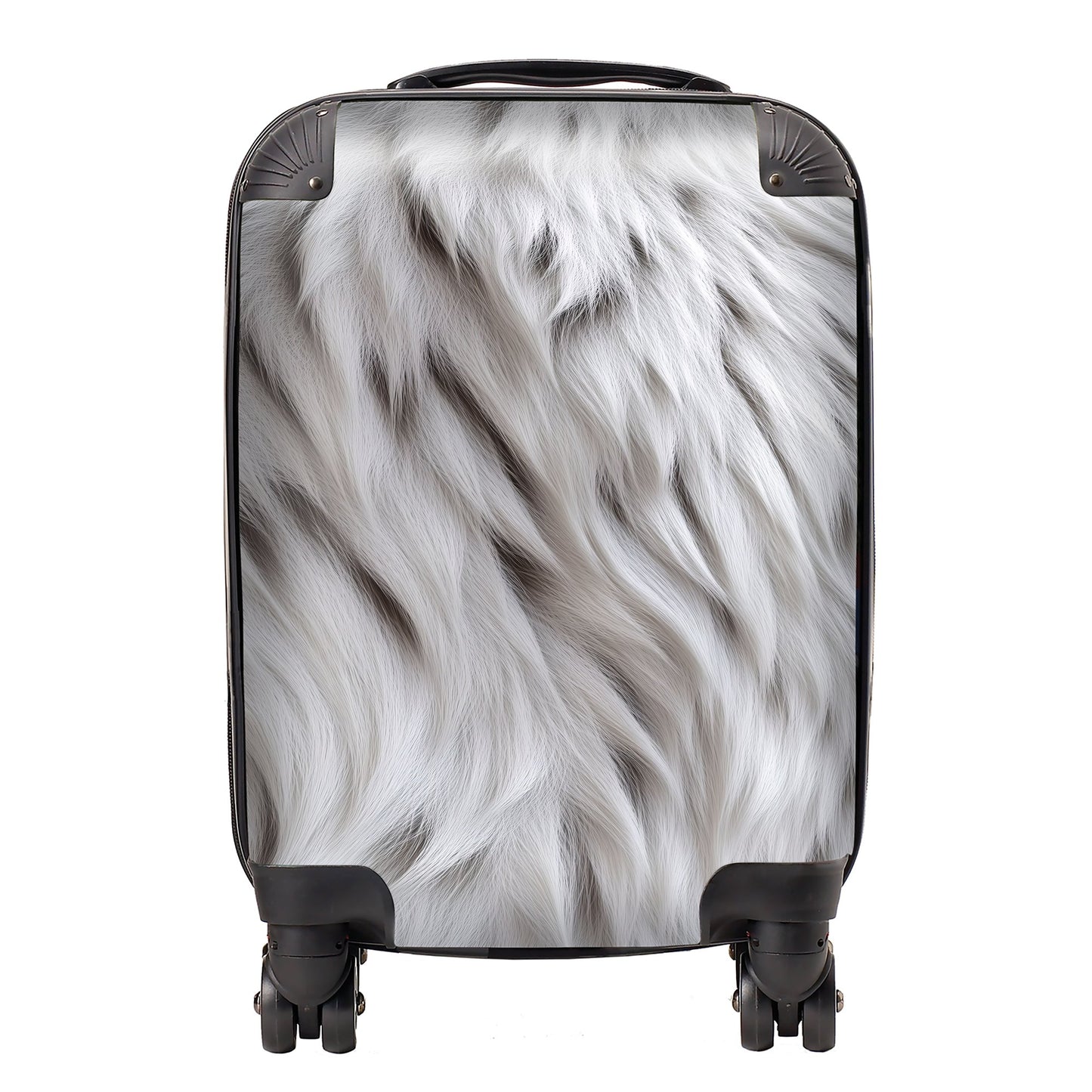 White Tiger Fur Design Suitcase