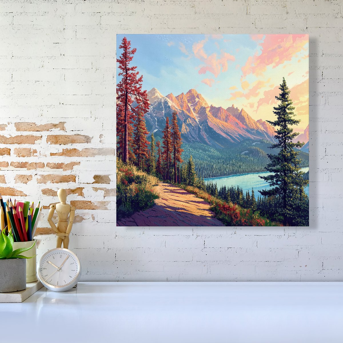 A Walk Through The Mountains Canvas