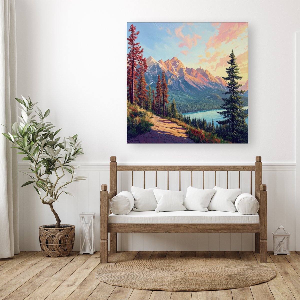 A Walk Through The Mountains Canvas
