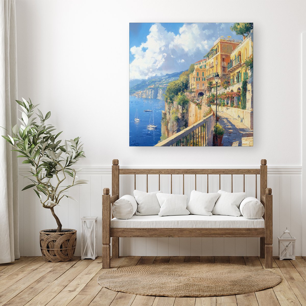 Romantic Walk In Sorrento Canvas