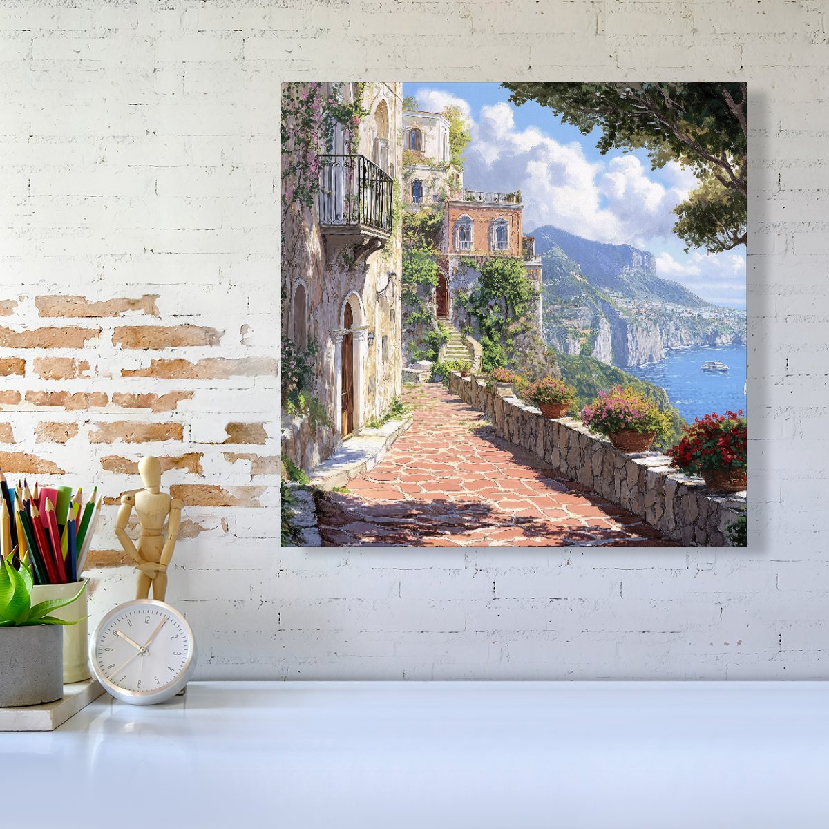 A Beautiful Walk In Sorrento Canvas