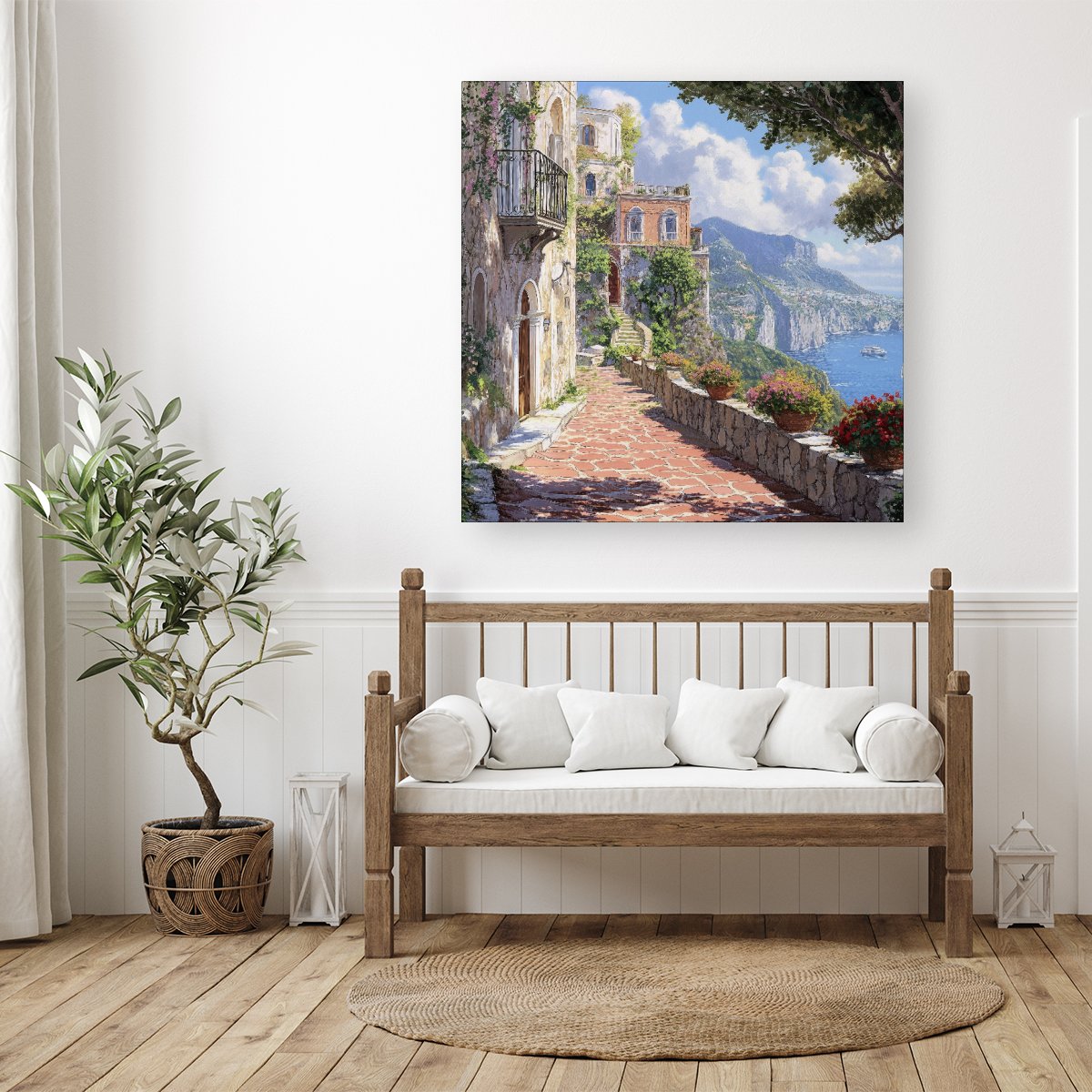 A Beautiful Walk In Sorrento Canvas