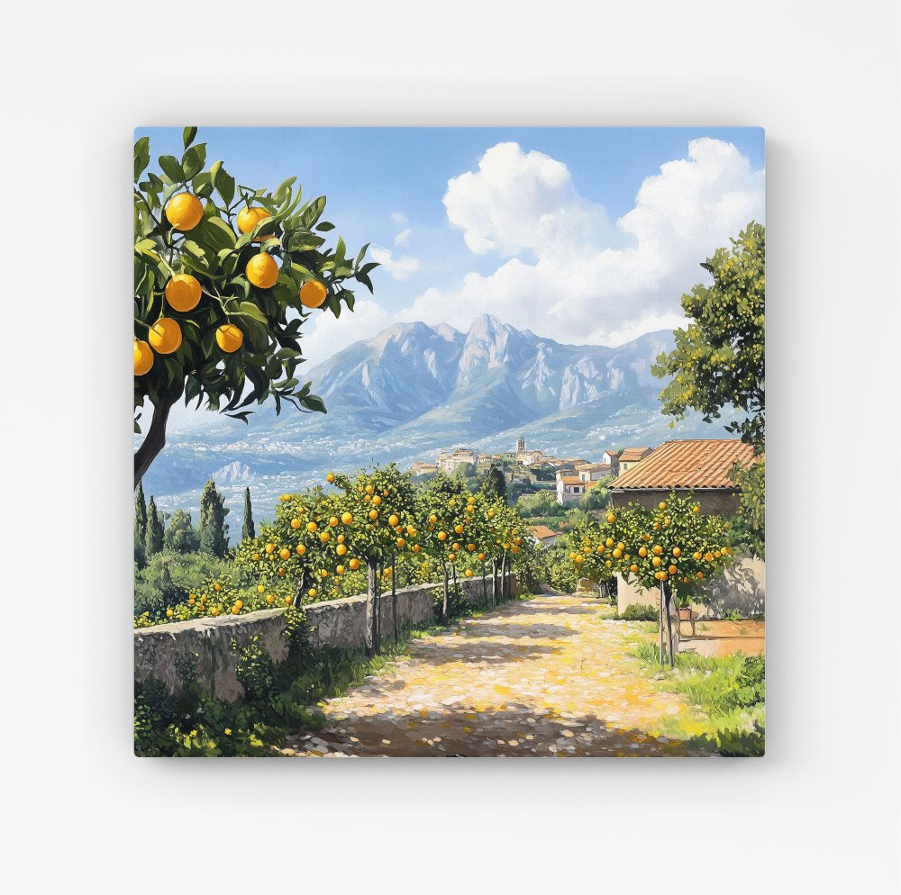 Lemon Trees In Sorrento Canvas