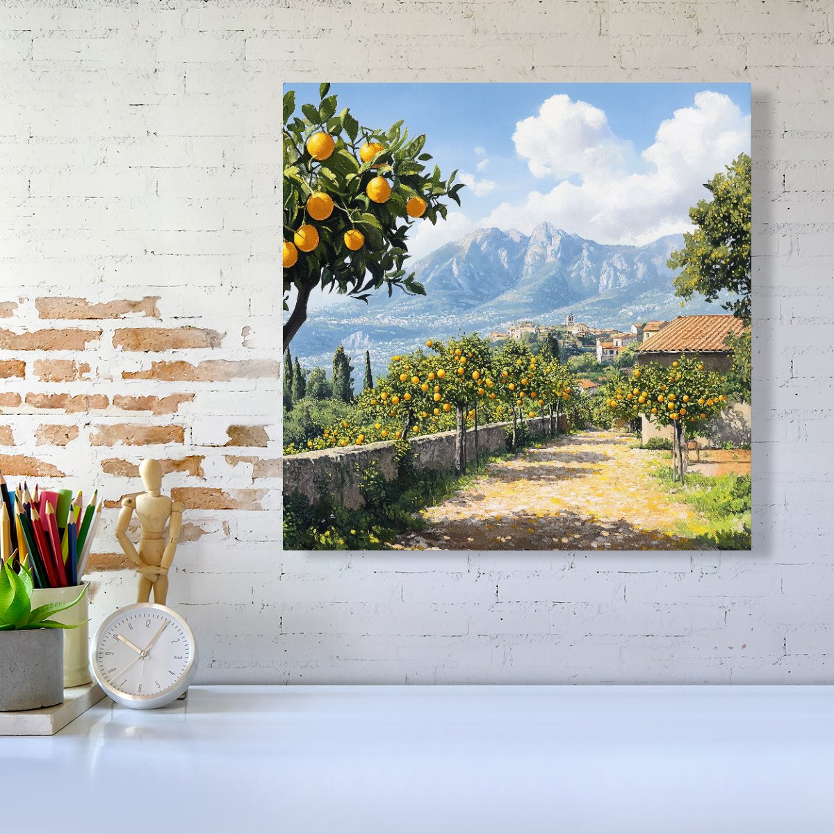Lemon Trees In Sorrento Canvas
