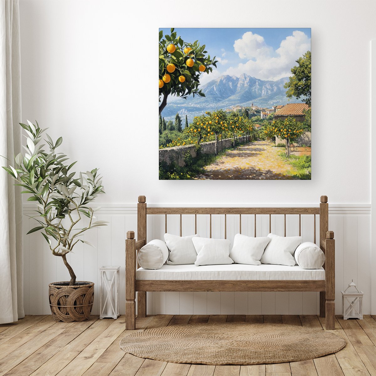 Lemon Trees In Sorrento Canvas
