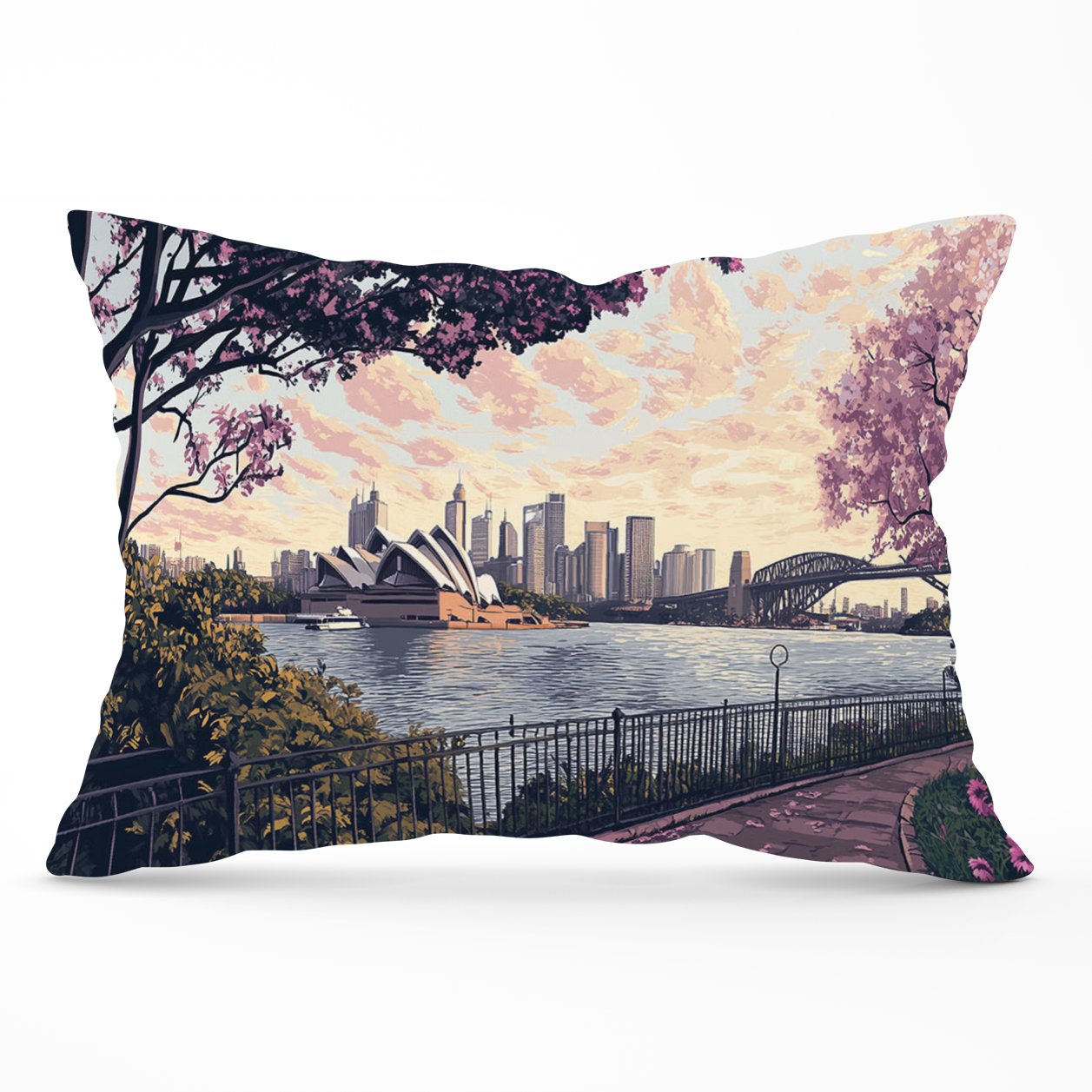 Romantic Walk In Sydney Cushions