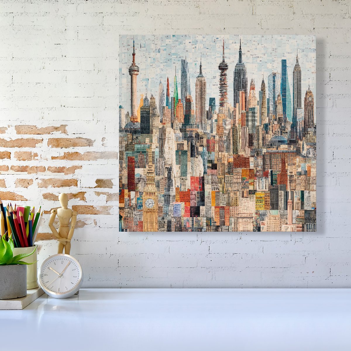 Abstract Icons Canvas