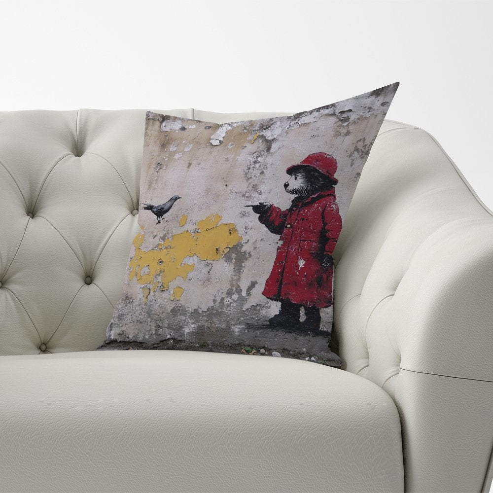 Banksy Inspired Bear Cushions