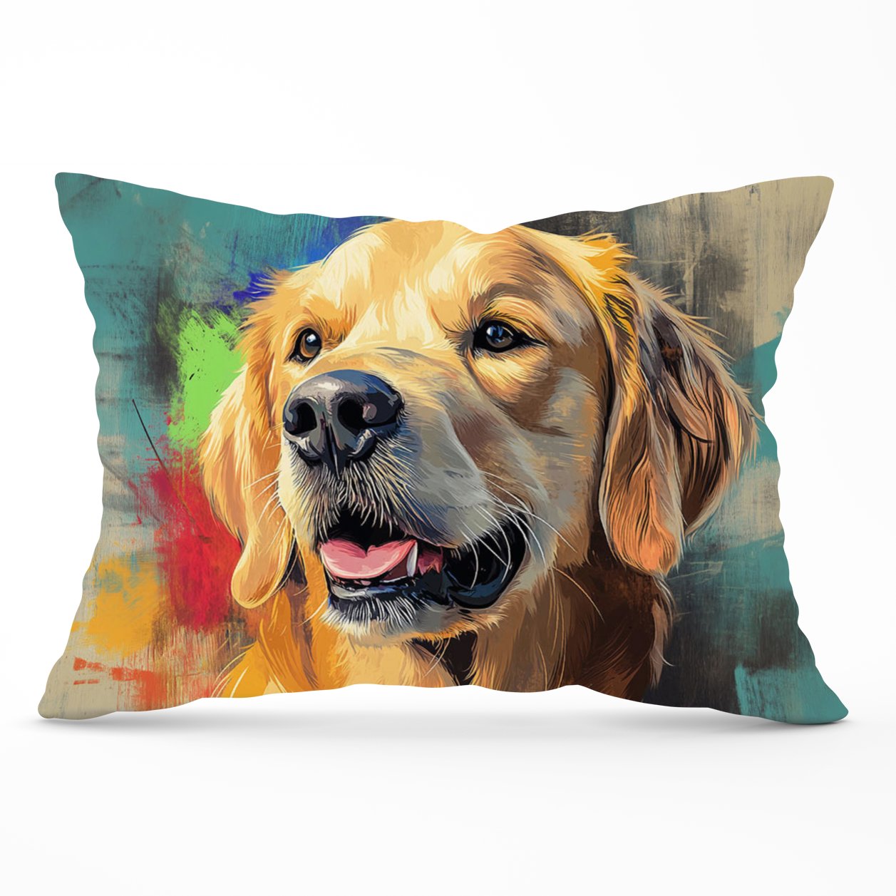 Banksy Inspired Golden Retriever Cushions