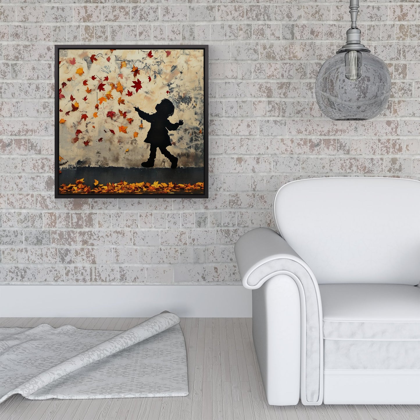 Memories Of Autumn Days Framed Canvas