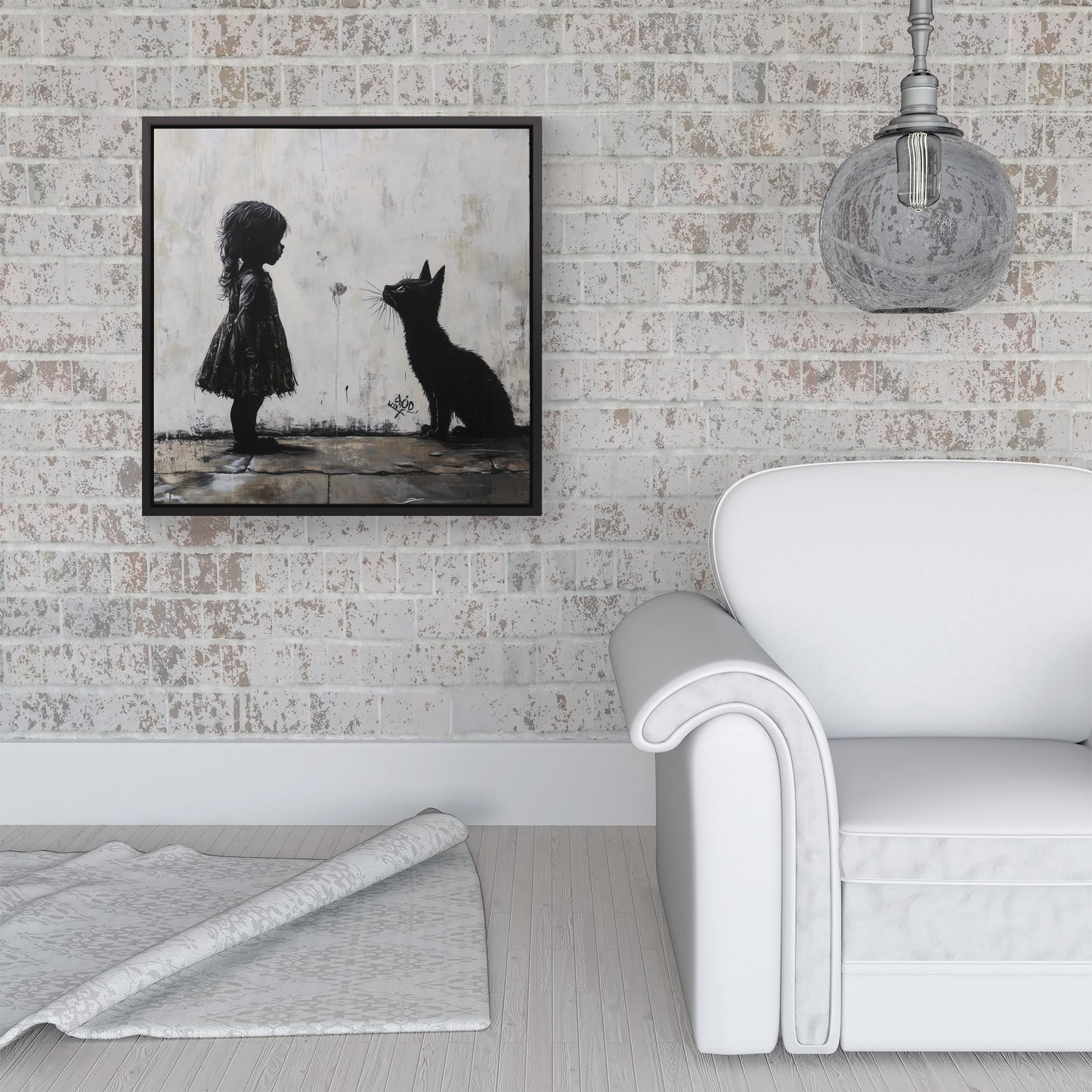 Memories Of Childhood Pets Framed Canvas