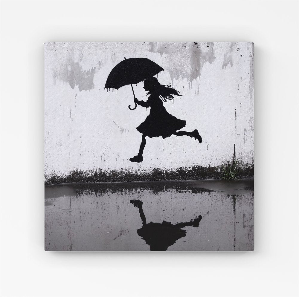 Jumping Over Puddles Canvas
