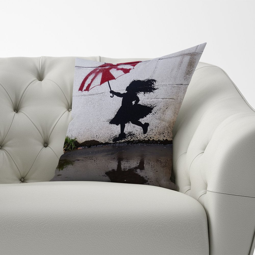 Memories Of Jumping In Puddles Cushions