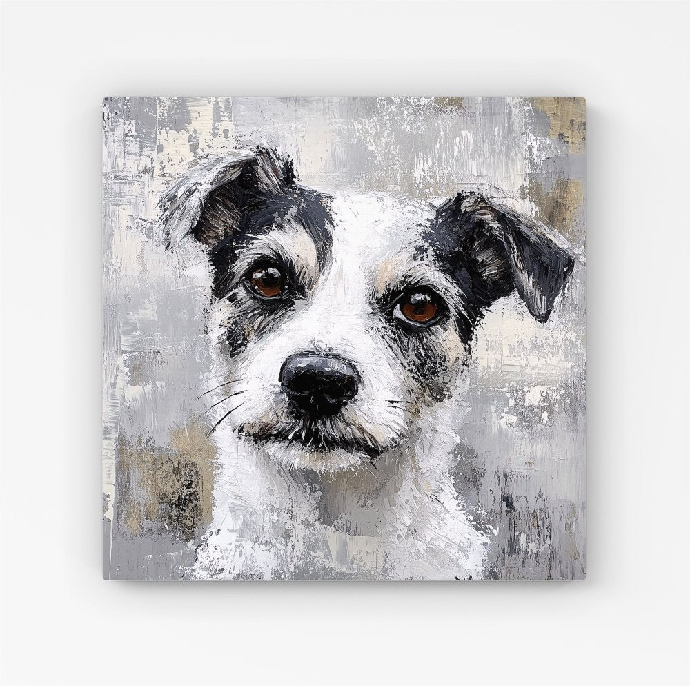 Thoughtful Terrier Dog Canvas