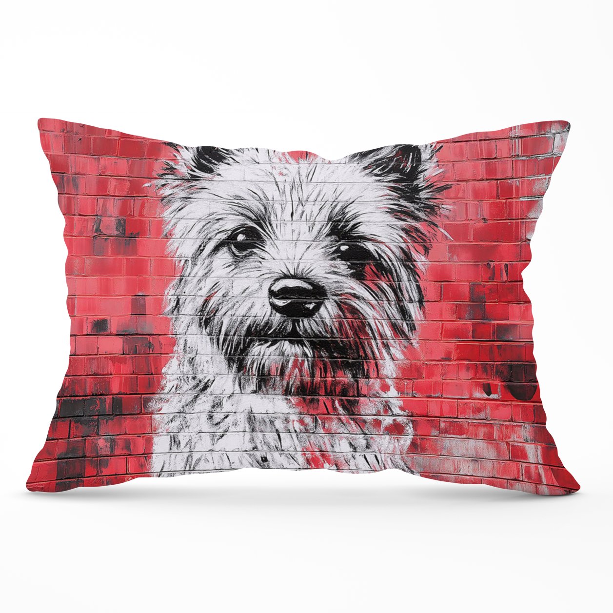 Banksy Inspired West Highland Terrier Cushions
