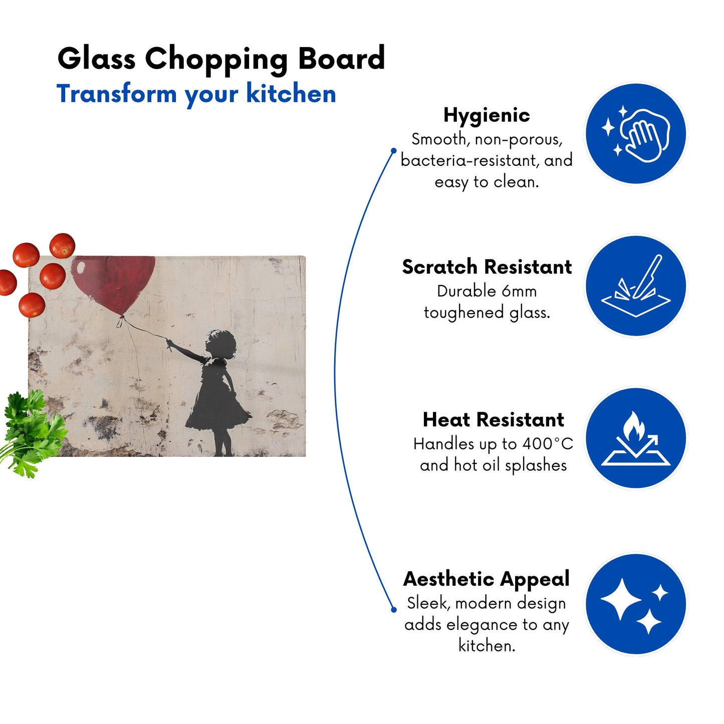 A Childs Hope During War Chopping Board