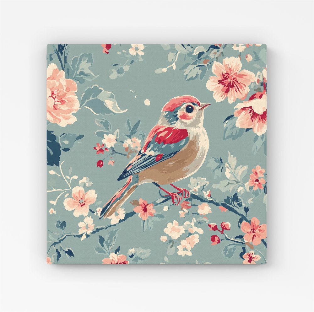 Sitting Pretty On The Branch Canvas