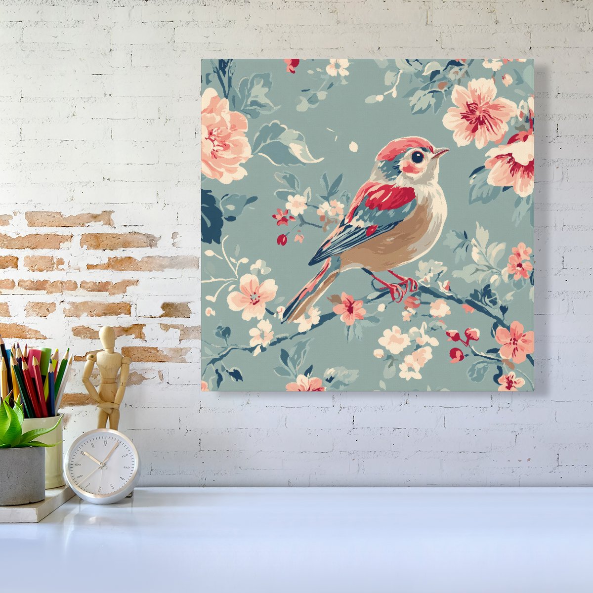 Sitting Pretty On The Branch Canvas