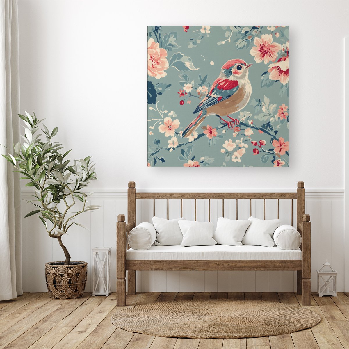 Sitting Pretty On The Branch Canvas