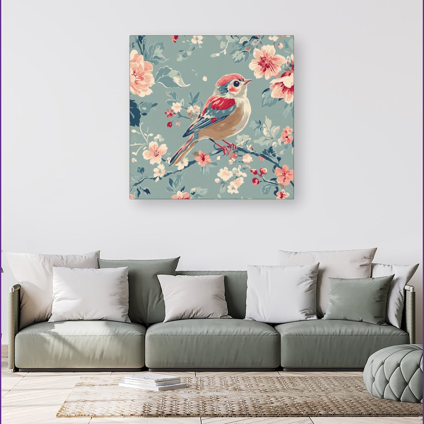 Sitting Pretty On The Branch Canvas