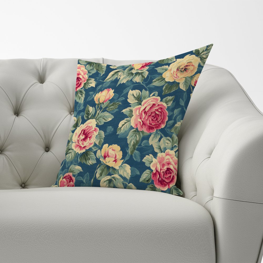 Painting Of Vintage Roses Cushions