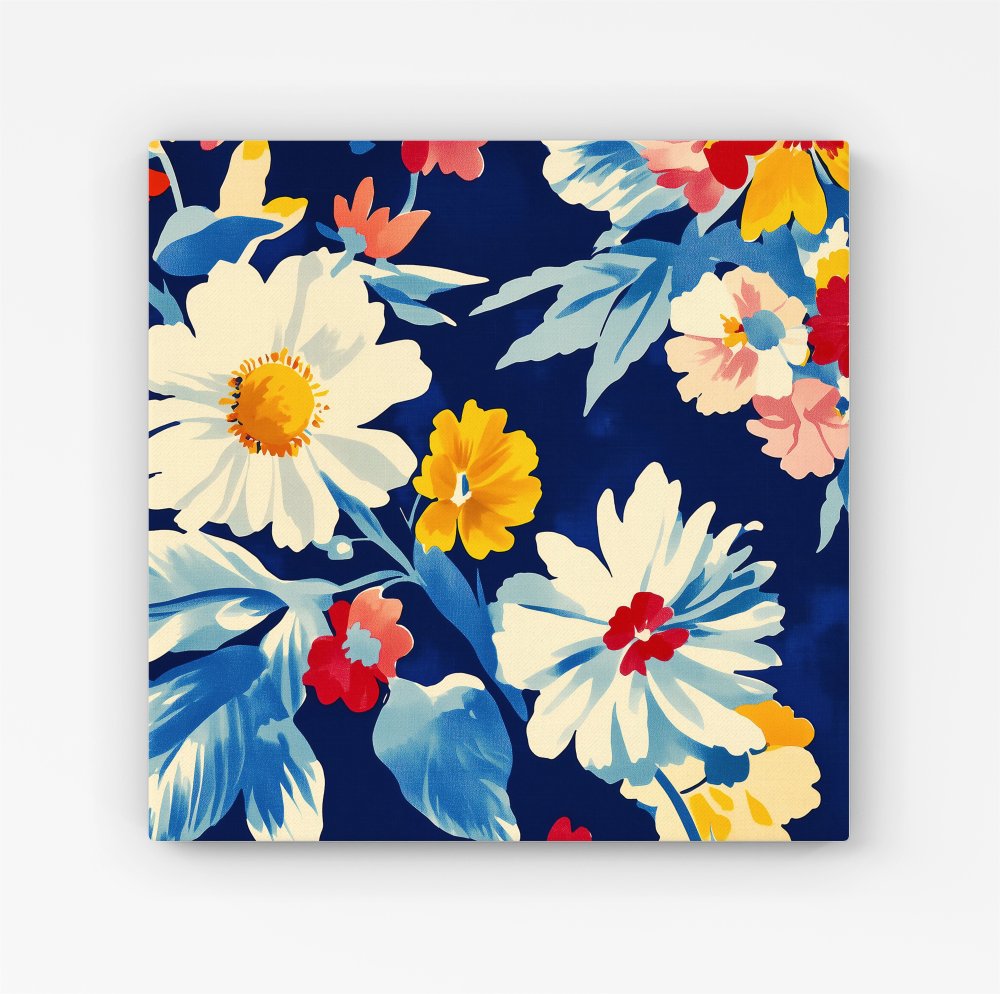 Bright Spring Flowers In Bloom Canvas