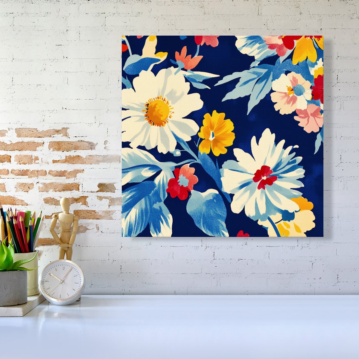 Bright Spring Flowers In Bloom Canvas