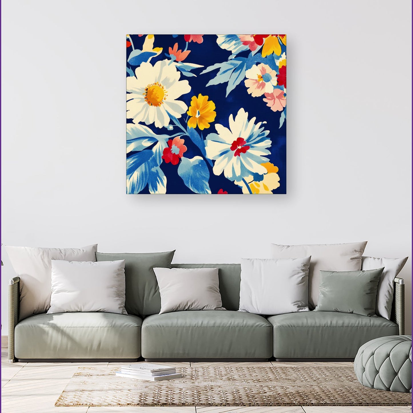 Bright Spring Flowers In Bloom Canvas