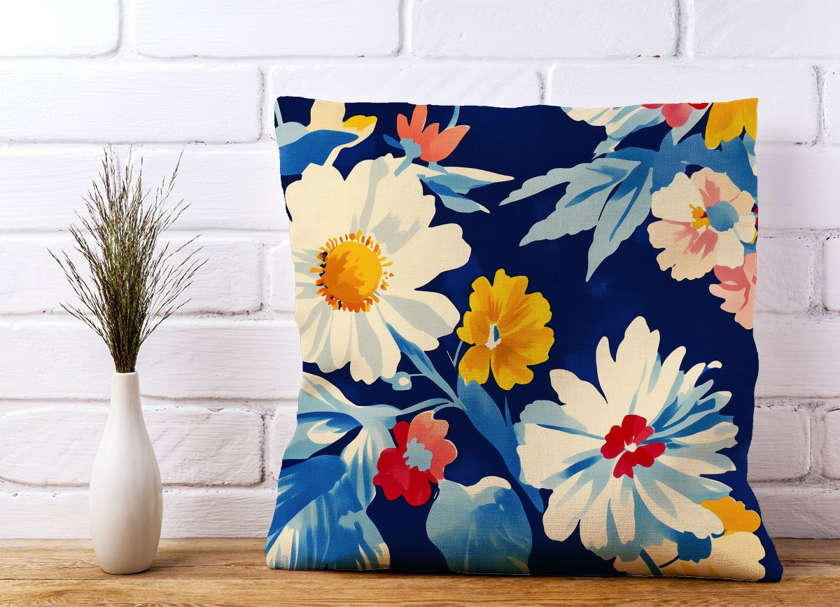 Bright Spring Flowers In Bloom Cushions