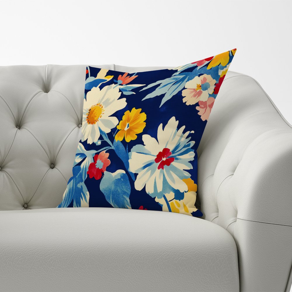 Bright Spring Flowers In Bloom Cushions