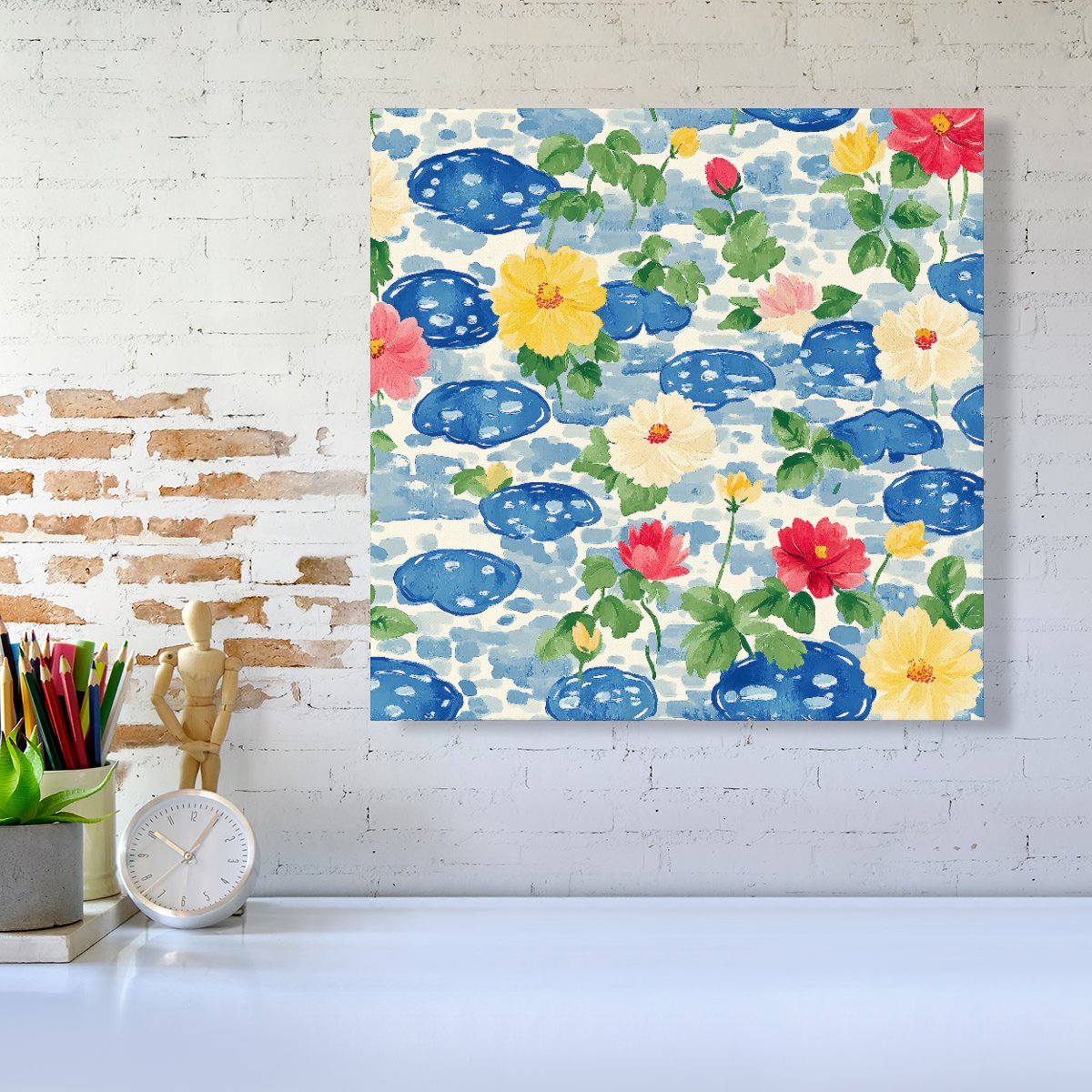 Puddles And Rain Design Canvas