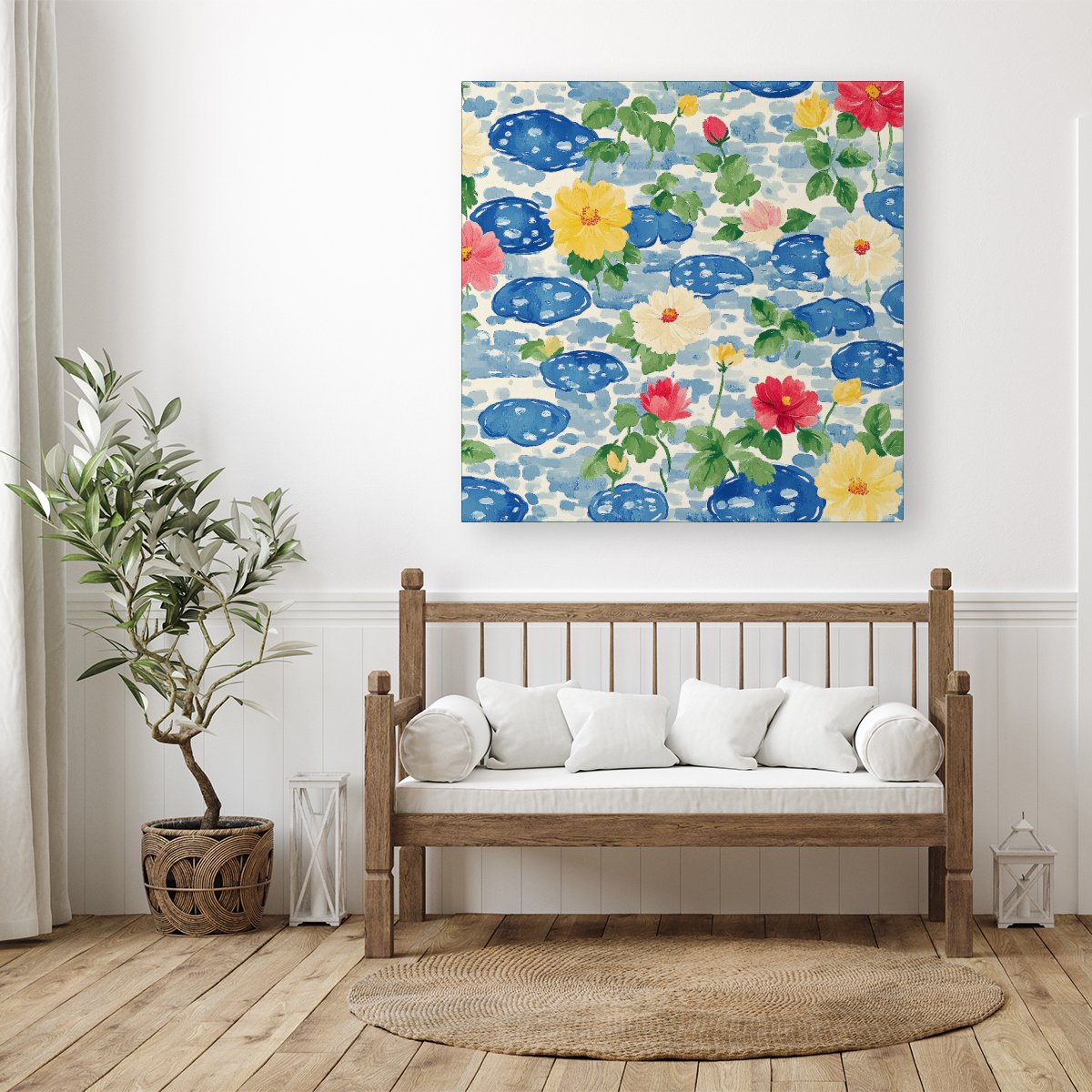 Puddles And Rain Design Canvas