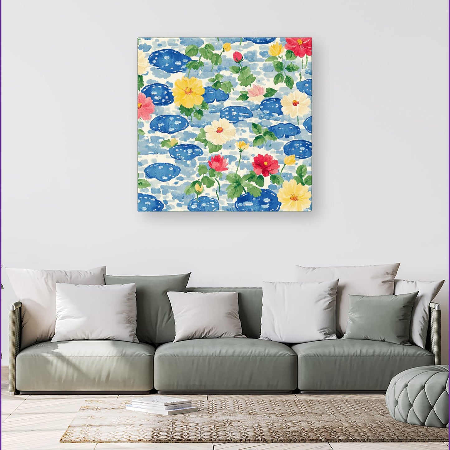 Puddles And Rain Design Canvas