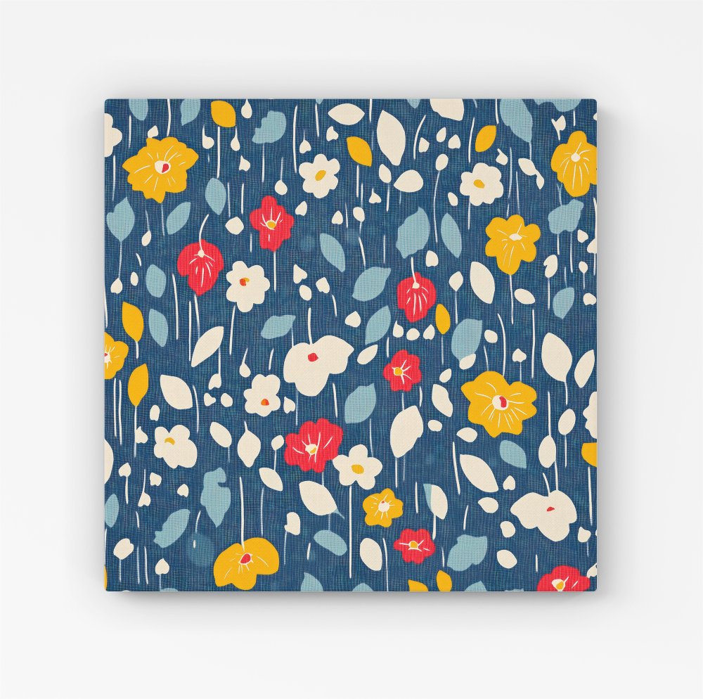 Falling Flowers In The Rain Canvas