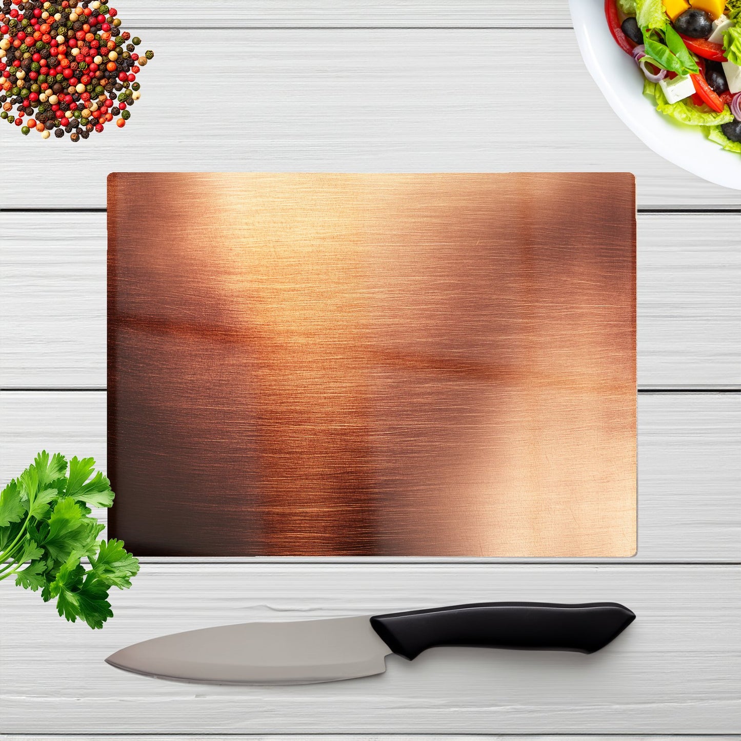 Copper Plate Textures Chopping Board
