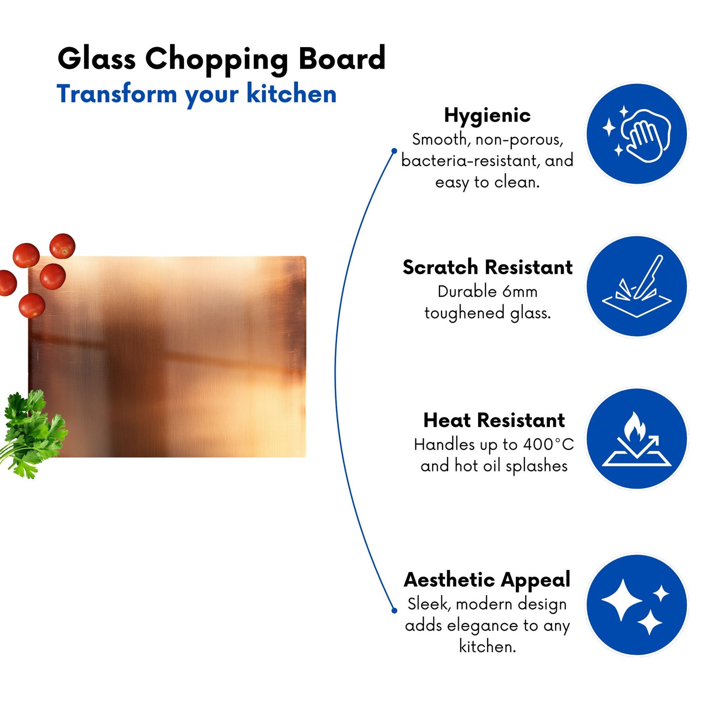 Sheen Of Copper Chopping Board