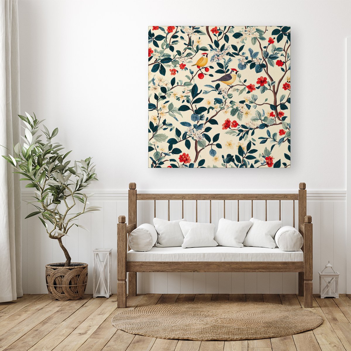 Chirping Away In The Trees Canvas