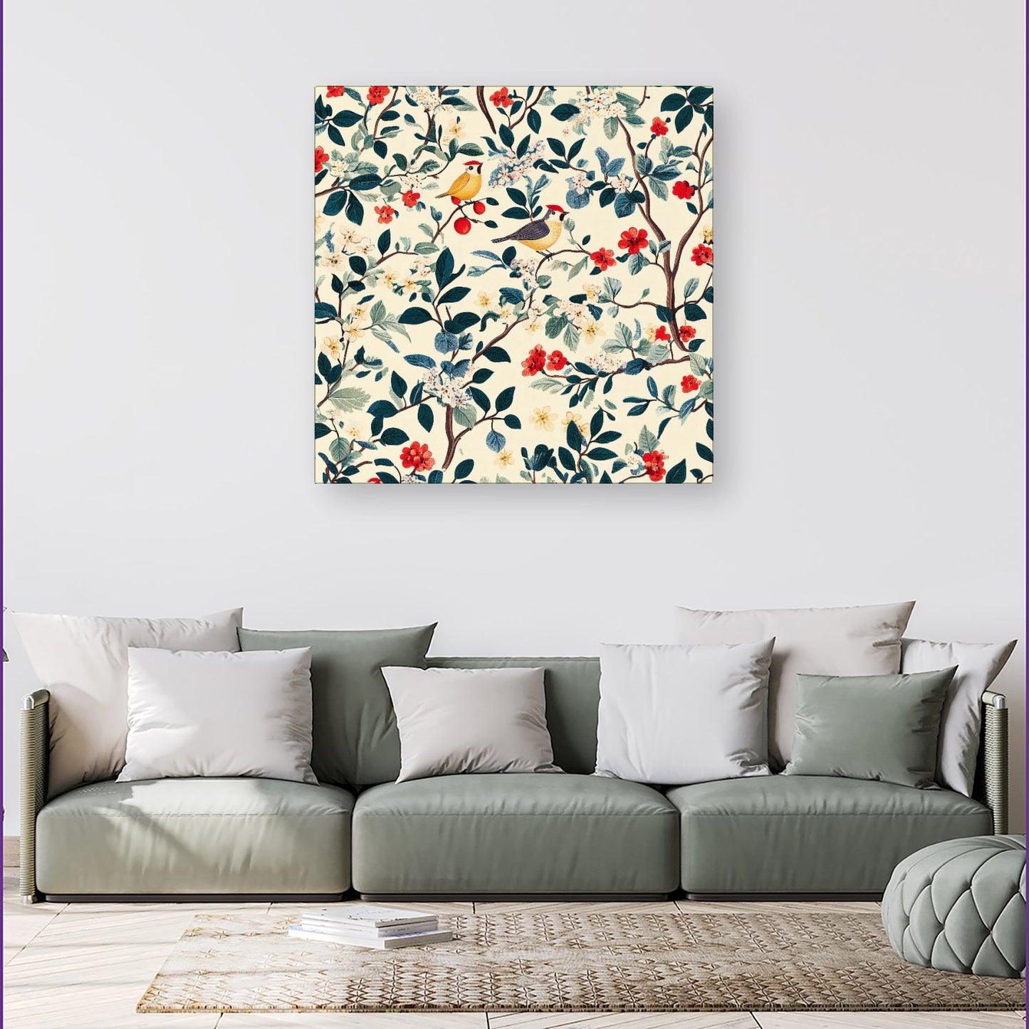 Chirping Away In The Trees Canvas
