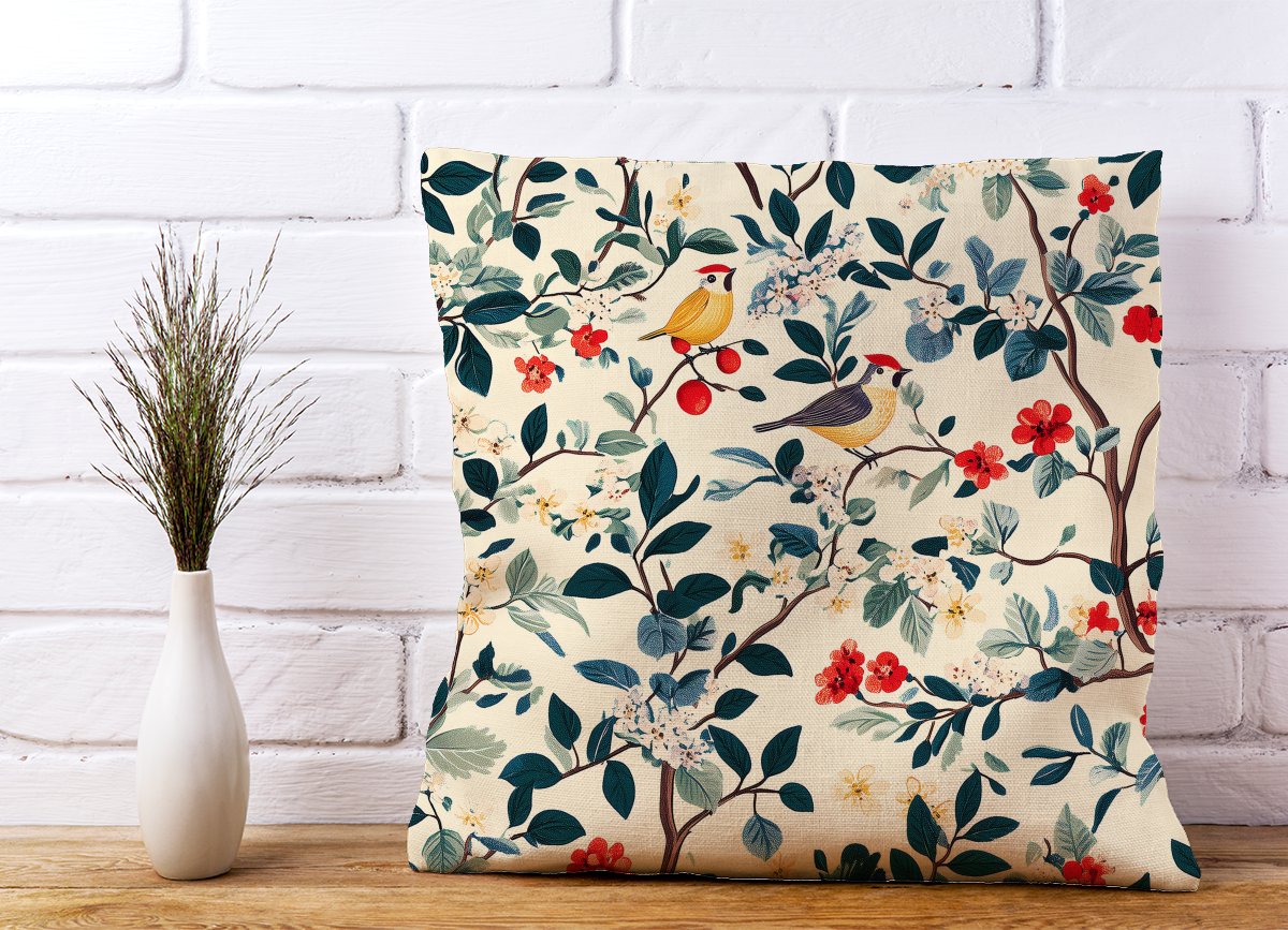Chirping Away In The Trees Cushions